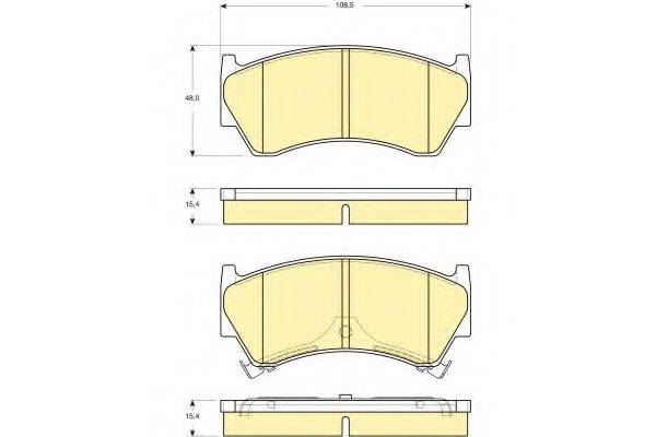 GIRLING 6133919 Комплект тормозных колодок, дисковый тормоз