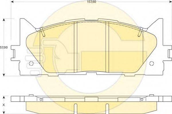 GIRLING 6134299 Комплект тормозных колодок, дисковый тормоз