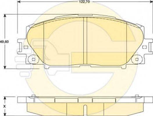 GIRLING 6134599 Комплект тормозных колодок, дисковый тормоз