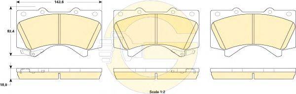 GIRLING 6135249 Комплект тормозных колодок, дисковый тормоз