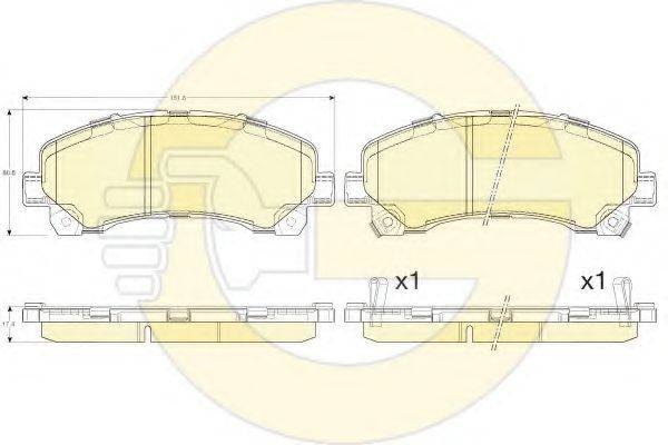 GIRLING 6135455 Комплект тормозных колодок, дисковый тормоз