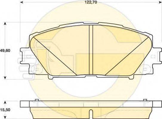 GIRLING 6141739 Комплект тормозных колодок, дисковый тормоз