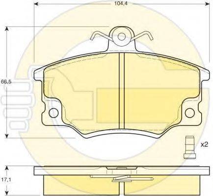 GIRLING 6410261 Комплект тормозов, дисковый тормозной механизм