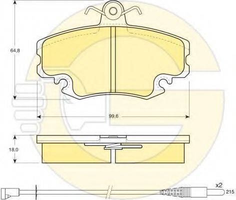 GIRLING 6410331 Комплект тормозов, дисковый тормозной механизм