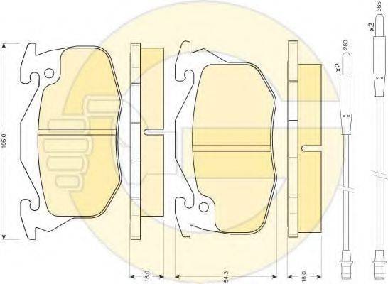 GIRLING 6410353 Комплект тормозов, дисковый тормозной механизм
