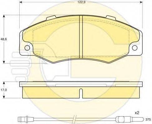 GIRLING 6410403 Комплект тормозов, дисковый тормозной механизм