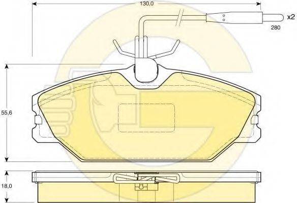 GIRLING 6410491 Комплект тормозов, дисковый тормозной механизм