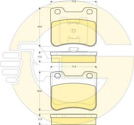 GIRLING 6410502 Комплект тормозов, дисковый тормозной механизм