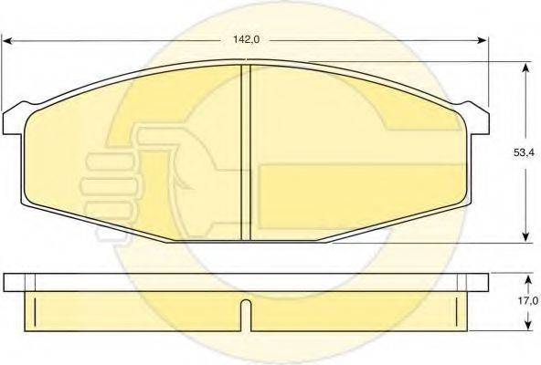 GIRLING 6410679 Комплект тормозов, дисковый тормозной механизм