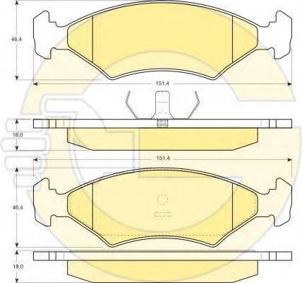 GIRLING 6410732 Комплект тормозов, дисковый тормозной механизм