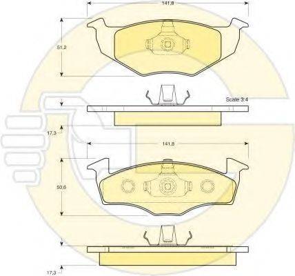 GIRLING 6410822 Комплект тормозов, дисковый тормозной механизм