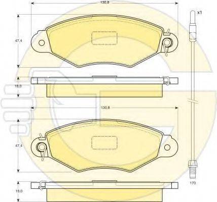 GIRLING 6410844 Комплект тормозов, дисковый тормозной механизм