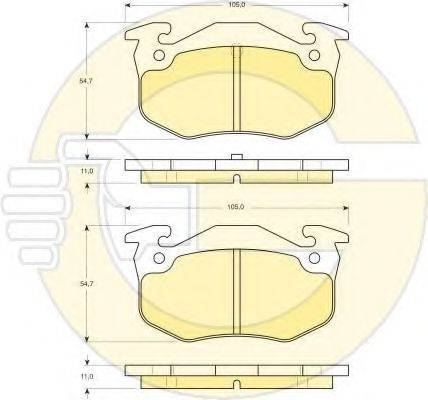 GIRLING 6410923 Комплект тормозов, дисковый тормозной механизм