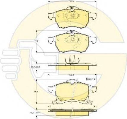 GIRLING 6411202 Комплект тормозов, дисковый тормозной механизм