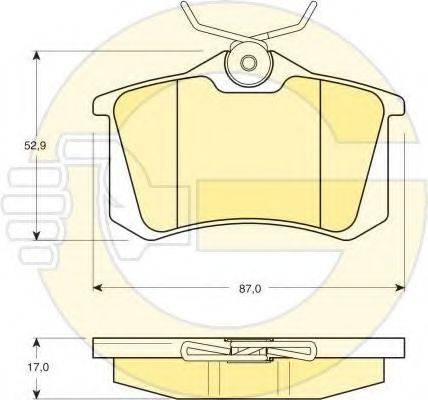 GIRLING 6411251 Комплект тормозов, дисковый тормозной механизм