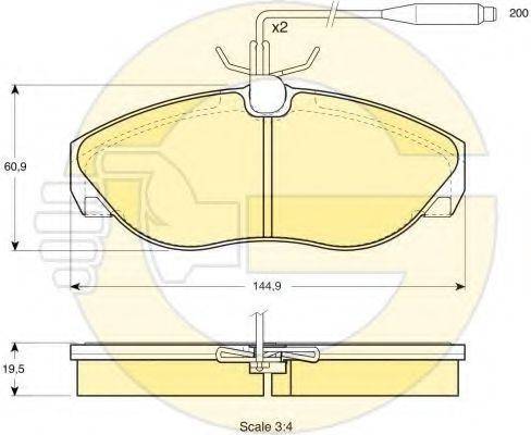 GIRLING 6411301 Комплект тормозов, дисковый тормозной механизм