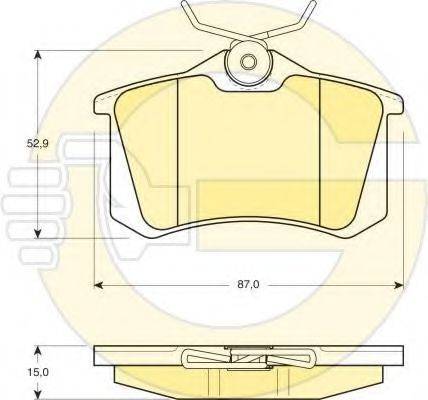 GIRLING 6411531 Комплект тормозов, дисковый тормозной механизм