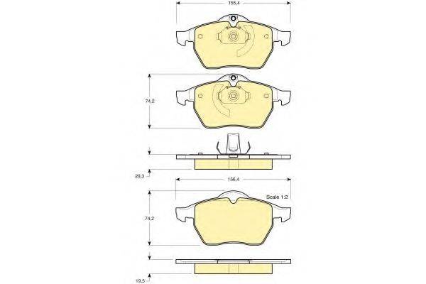 GIRLING 6411822 Комплект тормозов, дисковый тормозной механизм