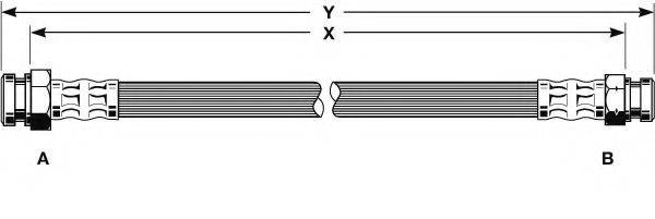 GIRLING 9001115 Тормозной шланг