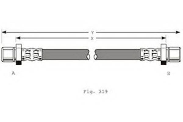 GIRLING 9001216 Тормозной шланг