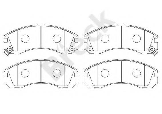 BRECK 213630070110 Комплект тормозных колодок, дисковый тормоз