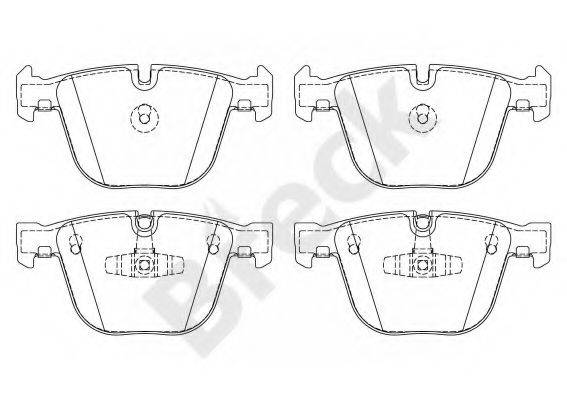 BRECK 237310070210 Комплект тормозных колодок, дисковый тормоз