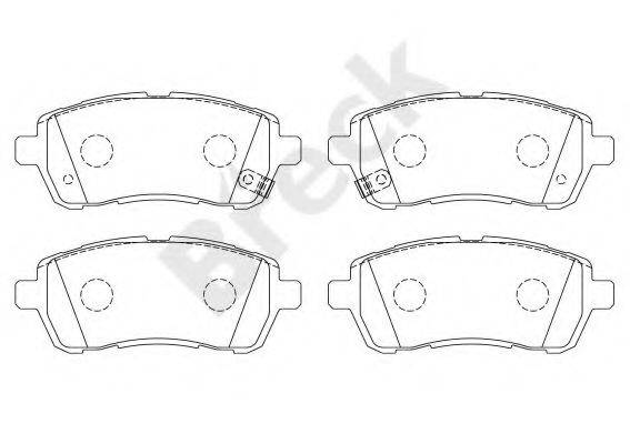 BRECK 242830070210 Комплект тормозных колодок, дисковый тормоз
