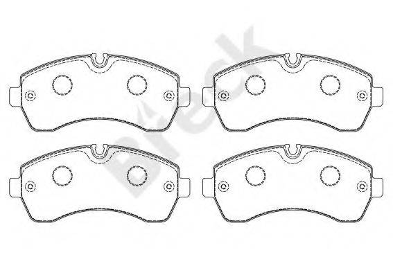 BRECK 292000070300 Комплект тормозных колодок, дисковый тормоз