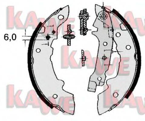 KAWE 04320 Комплект тормозных колодок