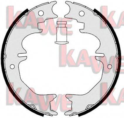 KAWE 08850 Комплект тормозных колодок, стояночная тормозная система