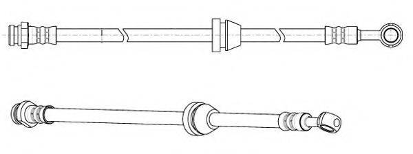 KAWE 512607 Тормозной шланг