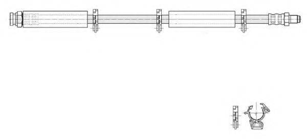 KAWE 516960 Тормозной шланг