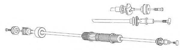 KAWE VW01171 Трос, управление сцеплением