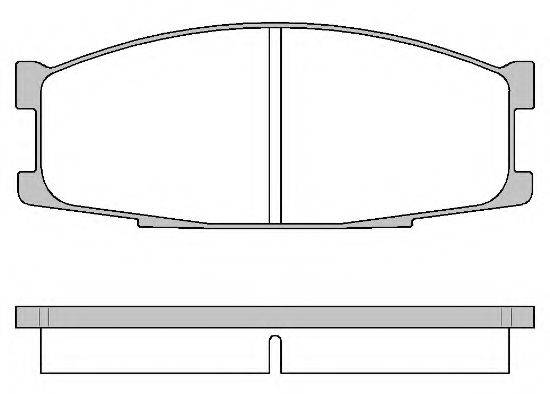 KAWE 028300 Комплект тормозных колодок, дисковый тормоз