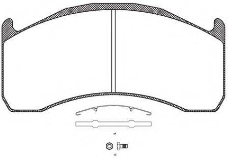 KAWE JCA107200 Комплект тормозных колодок, дисковый тормоз