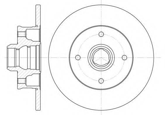 KAWE 602400 Тормозной диск