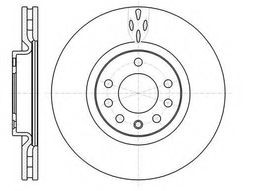 KAWE 6101710 Тормозной диск