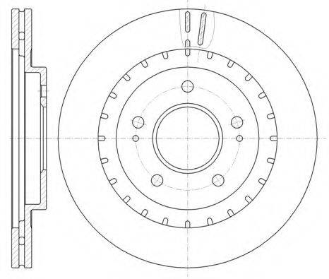 KAWE 6113710 Тормозной диск