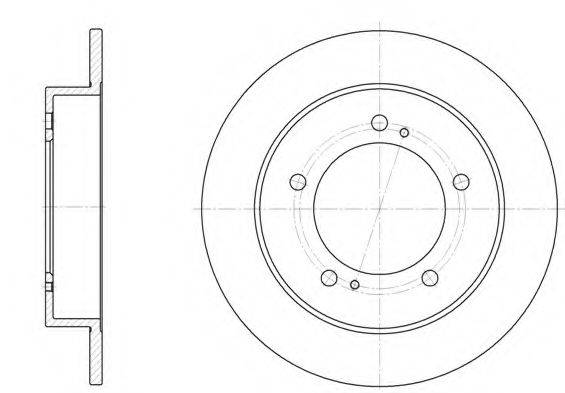 KAWE 633100 Тормозной диск