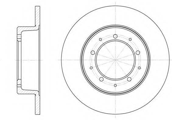 KAWE 633300 Тормозной диск