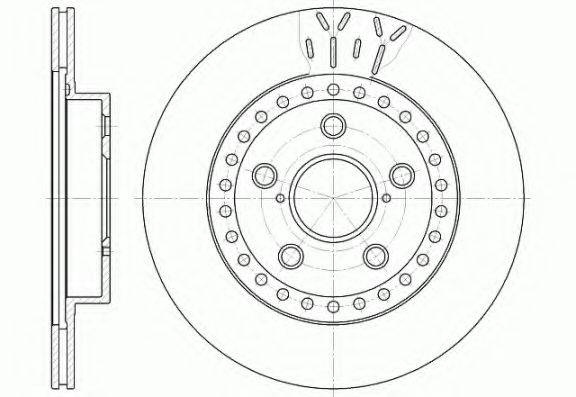 KAWE 656110 Тормозной диск