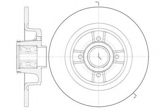 KAWE 669820 Тормозной диск