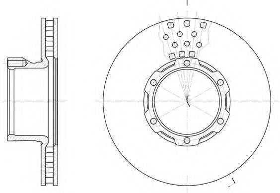 KAWE 682110 Тормозной диск