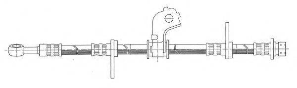 KAWE 511456 Тормозной шланг