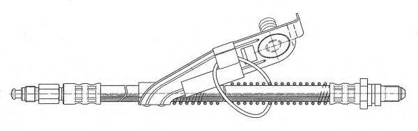 KAWE 511636 Тормозной шланг