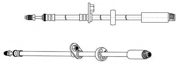 KAWE 512668 Тормозной шланг