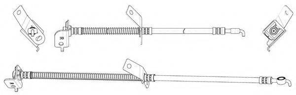 KAWE 512734 Тормозной шланг