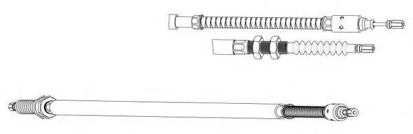 KAWE CT02164 Трос, стояночная тормозная система