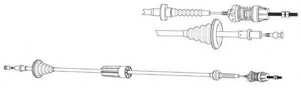 KAWE VW01178A Трос, управление сцеплением