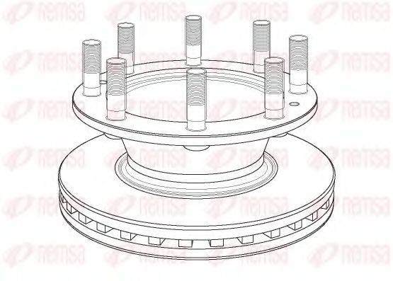 KAWE NCA116320 Тормозной диск